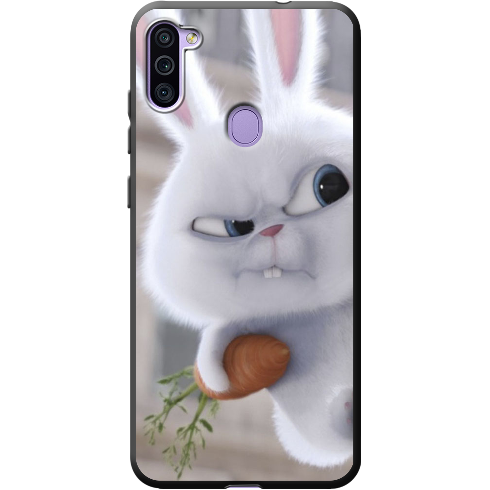 Чехол Boxface Samsung A115 Galaxy A11 Rabbit Snowball Черный силикон (39628-up1116-40216)