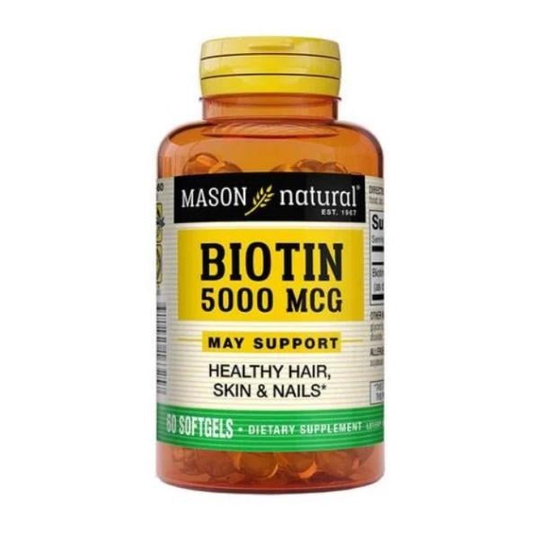 ᐉ Витамины Mason Natural Biotin 5000 mcg 60 капс. (000021072) • Купить ...