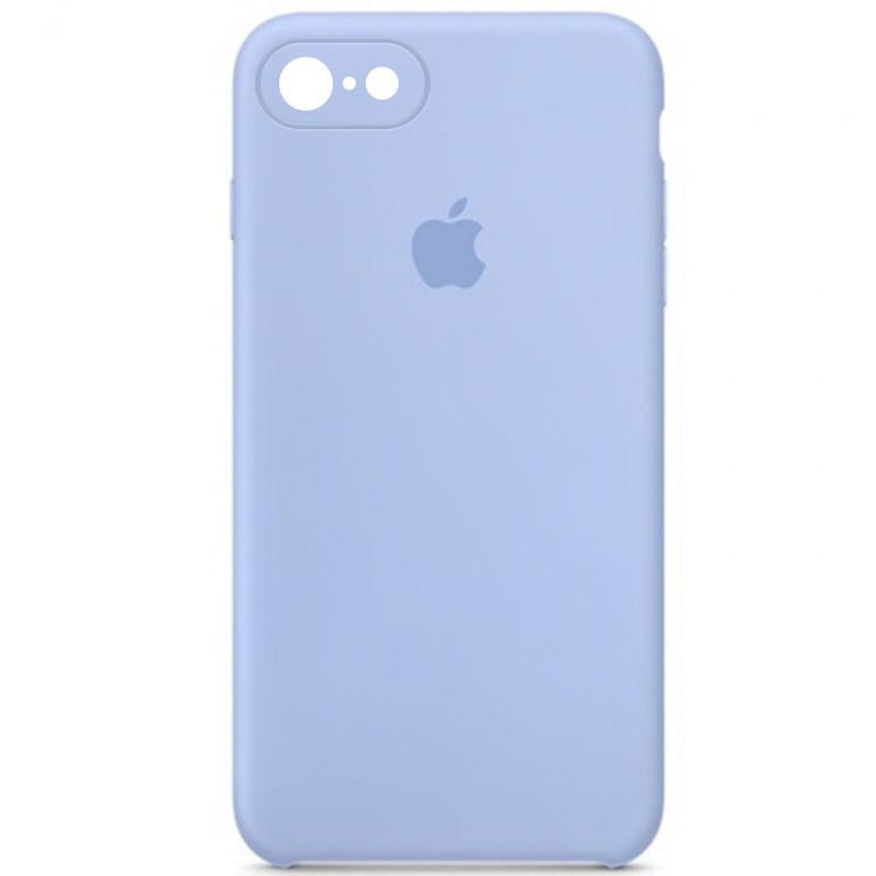 Противоударный чехол Silicone Case Square Full Camera Protective (AA) для Apple iPhone 6/6s (4.7") Голубой / Lilac Blue