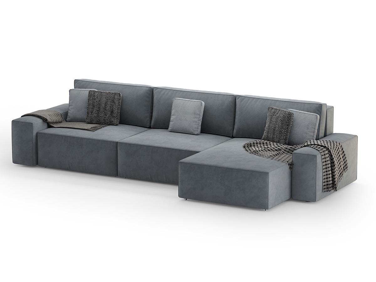 Диван кутовий Loft 350х160х80 см Сірий (Арт.2004) - фото 4 Диван кутовий Loft 350х160х80 см Сірий (Арт.2004) - фото 4