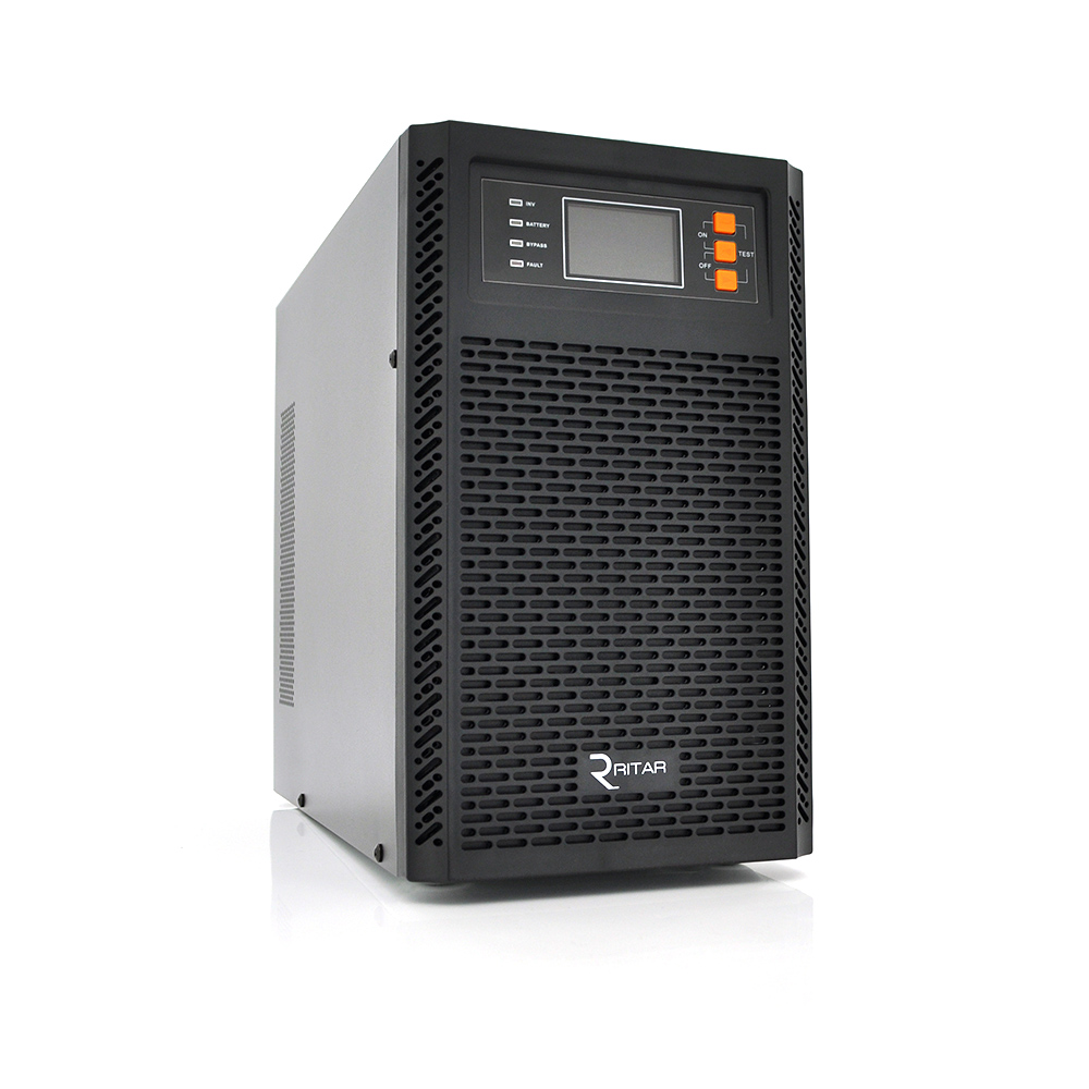 Джерело безперебійного живлення з правильною синусоїдою Ritar PT 2KS LCD 2000VA 1800 Вт 72В 12V 7 Ahх6 шт. 395х190х320 мм (YUT_V8814)