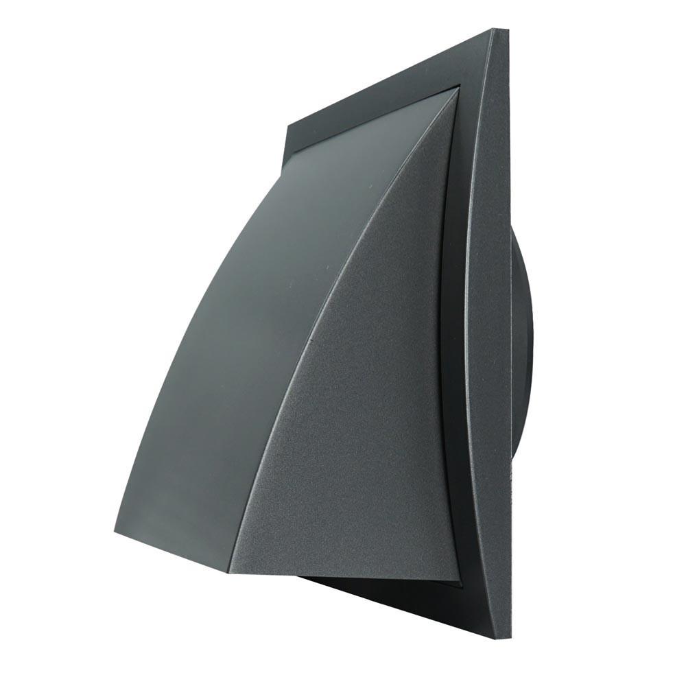 Решетка вентиляционная ND12FVA наружная с обратным клапаном пластмассовая 190x190 мм ø 125 мм Антрацит (333516) - фото 1 Решетка вентиляционная ND12FVA наружная с обратным клапаном пластмассовая 190x190 мм ø 125 мм Антрацит (333516) - фото 1