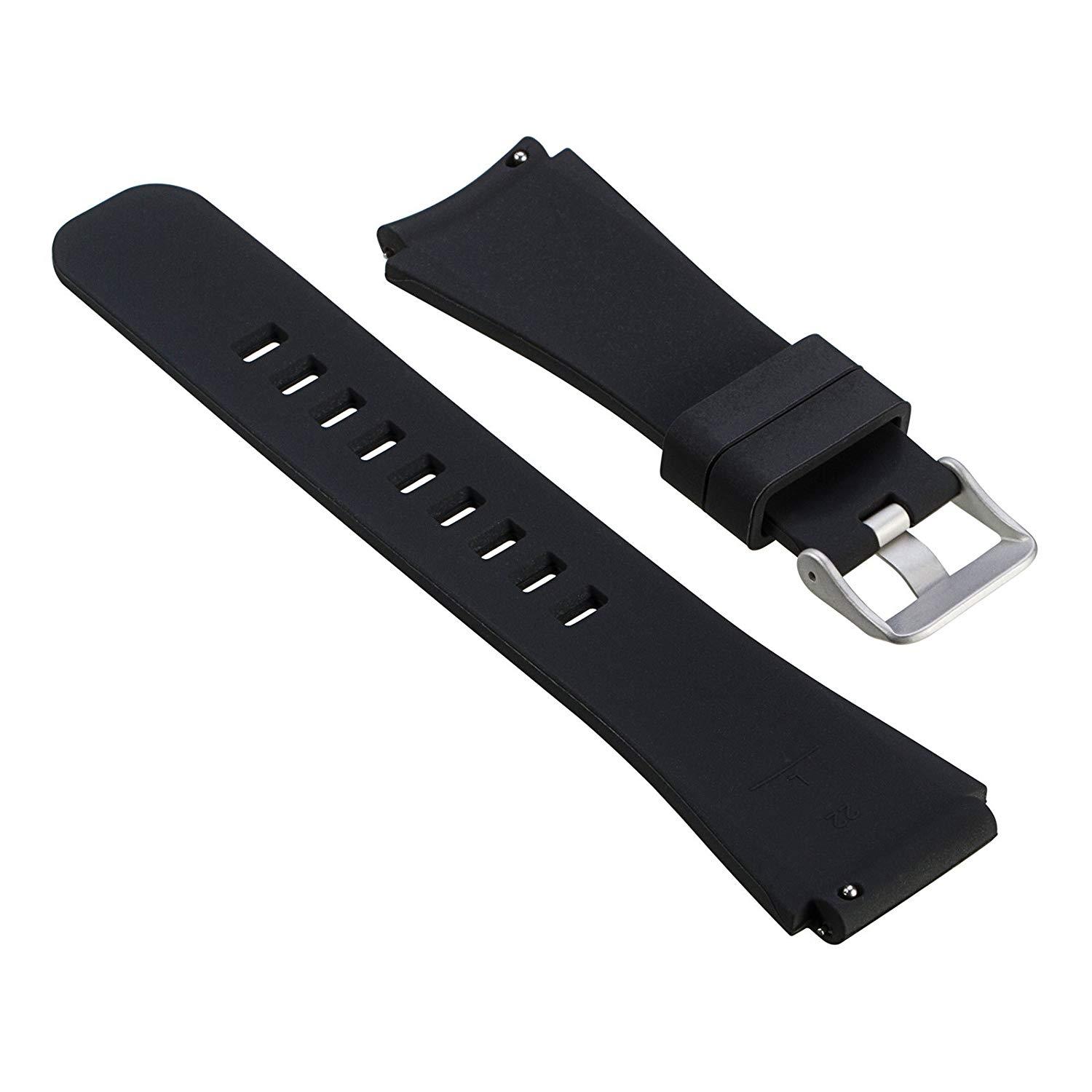 Силіконовий ремінець Watchbands для Samsung Galaxy Watch 46 мм Чорний (WB001BLACK46) - фото 2