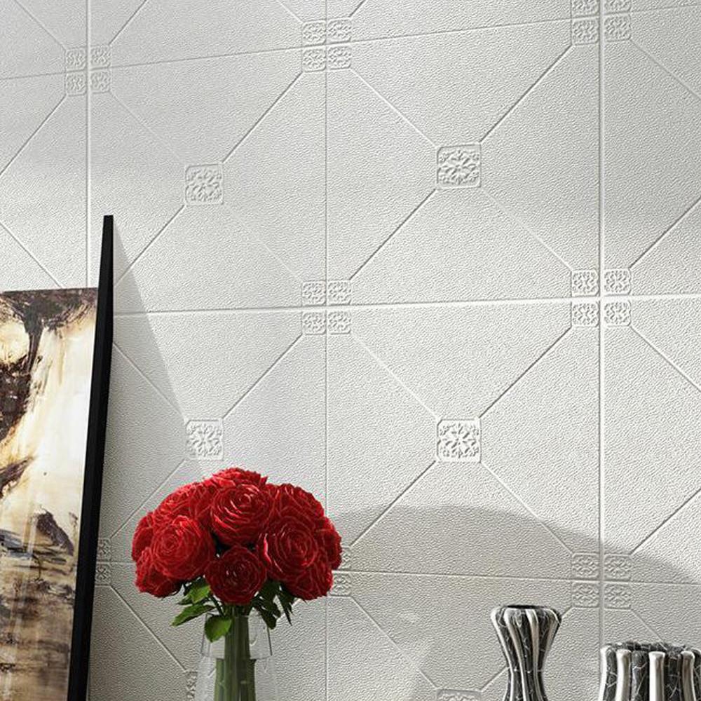 3D-панель самоклеюча Sticker Wall Ромби/Орнамент 700х700х5 мм Білий (Панель-164) - фото 2 3D-панель самоклеюча Sticker Wall Ромби/Орнамент 700х700х5 мм Білий (Панель-164) - фото 2