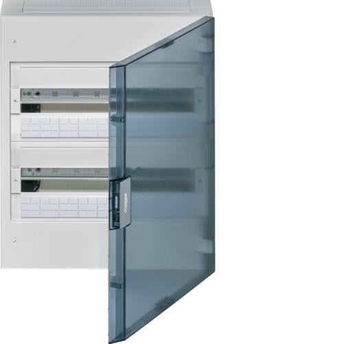 Щит навесной Hager Vega 2 ряда 36 модулей Дымчатый (VB218TB) Щит навесной Hager Vega 2 ряда 36 модулей Дымчатый (VB218TB)