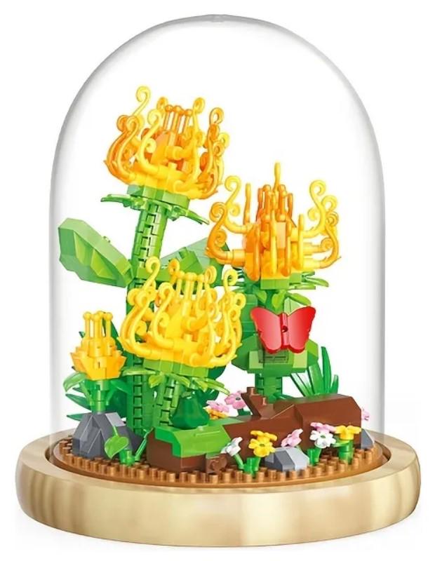 Конструктор Chrysanthemums серия Flower Flask Золотая хризантема под куполом 611 детали (2104619283) Конструктор Chrysanthemums серия Flower Flask Золотая хризантема под куполом 611 детали (2104619283)