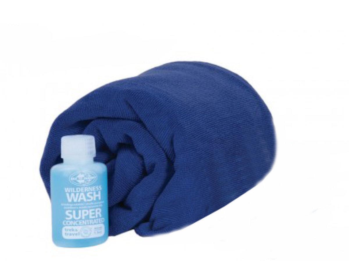 Набір Sea To Summit Tek Towel Wash Kit M Cobalt Blue (1033-STS ATTKITMCO)