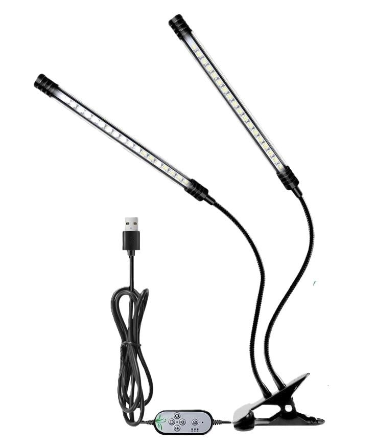 Фітолампа світлодіодна для рослин Suntech на 2 світильники повний спектр із таймером і гнучким кронштейном (000474) Фітолампа світлодіодна для рослин Suntech на 2 світильники повний спектр із таймером і гнучким кронштейном (000474)