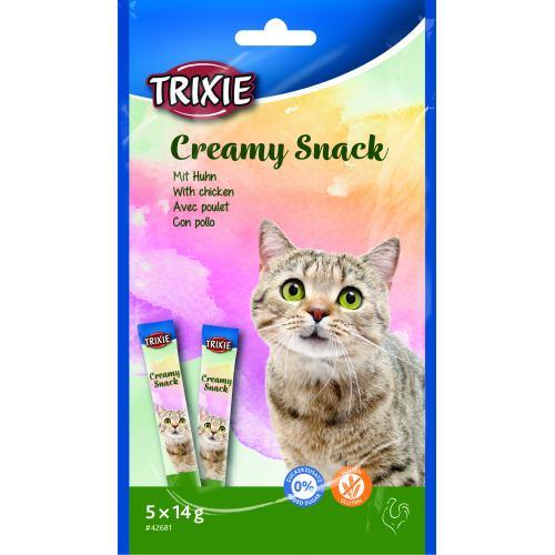 Ласощі Trixie Creamy Snacks для котів курка 5 шт./упак. 14 г Ласощі Trixie Creamy Snacks для котів курка 5 шт./упак. 14 г