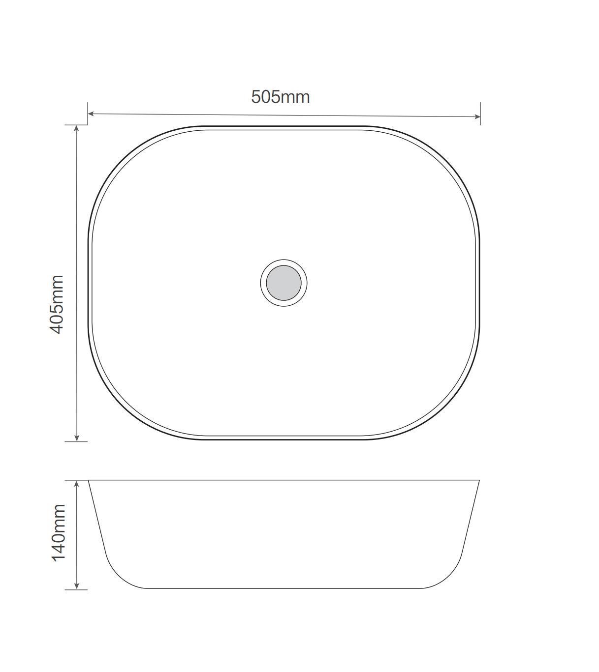 Раковина накладна MIXXUS PREMIUM DIVERSE-0107 505х405х140 мм (MP6550) - фото 2 Раковина накладна MIXXUS PREMIUM DIVERSE-0107 505х405х140 мм (MP6550) - фото 2