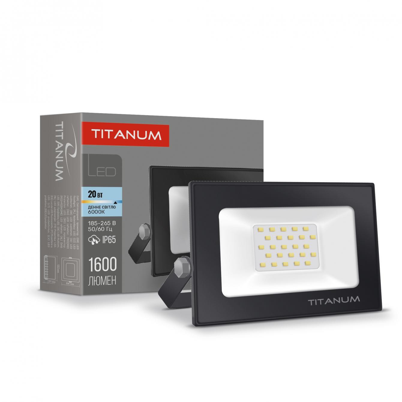 Прожектор светодиодный TITANUM 20W 6000K (27803235) Прожектор светодиодный TITANUM 20W 6000K (27803235)
