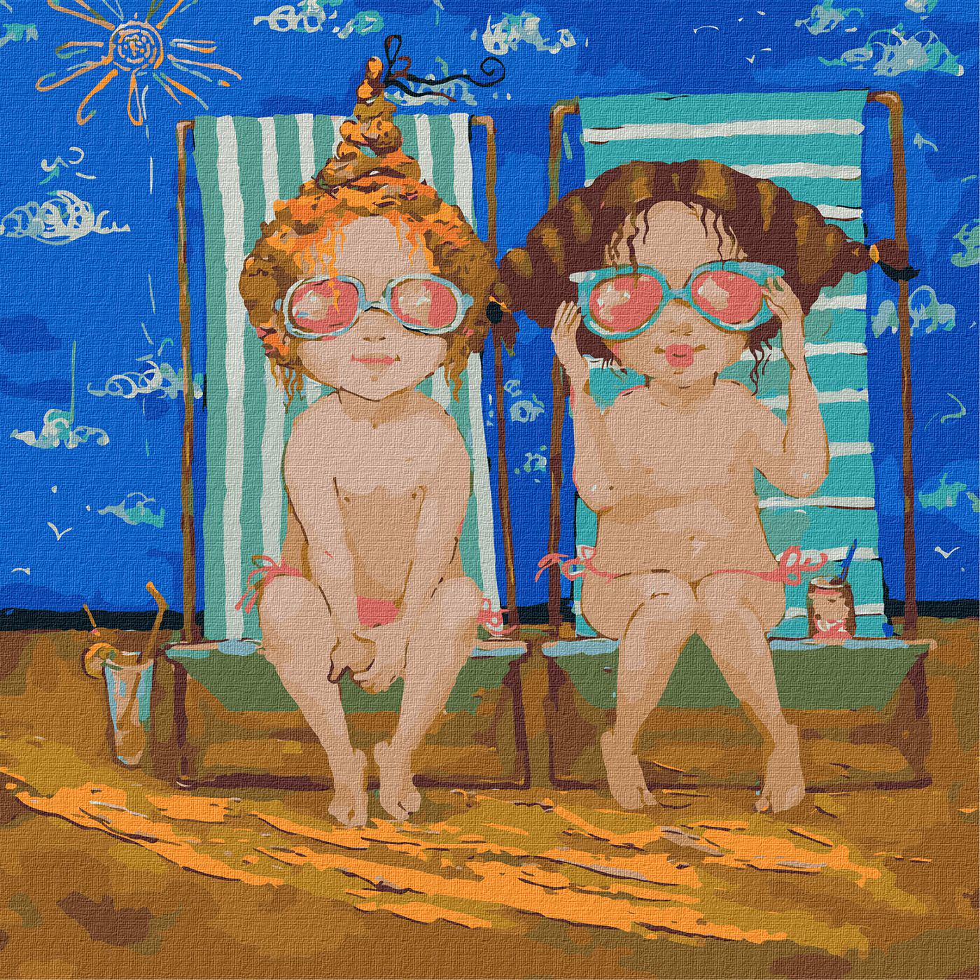 Картина по номерам Идейка Розовые очки 40x40 см (KHO2386)