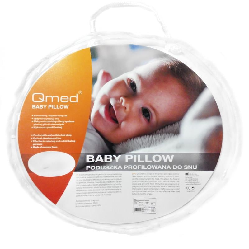 Подушка ортопедична для новонароджених Qmed Baby Pillow 27,5х 24х3 см - фото 2