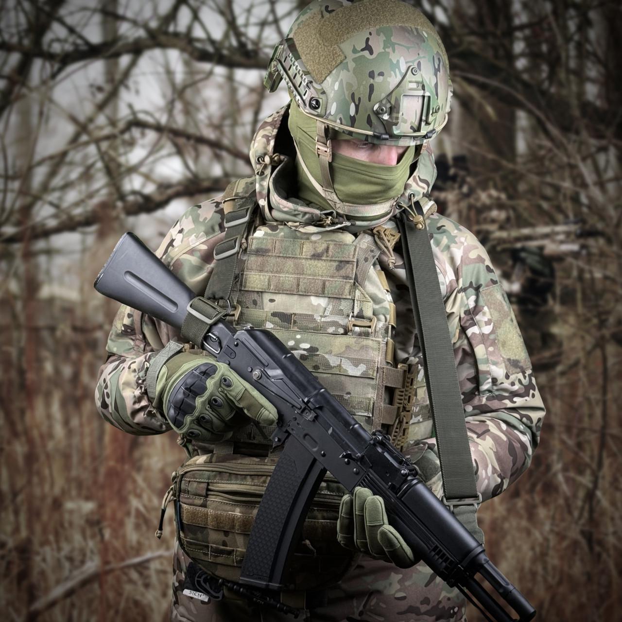 Ремень оружейный одно/двухточечный Ragnarok TYR Carbine с дополнительным креплением Олива - фото 5