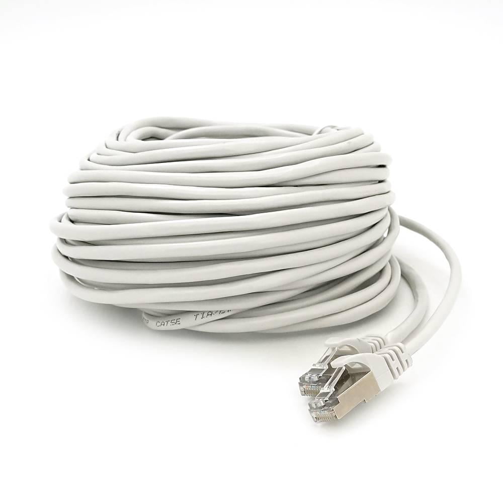 Патч-корд литий Merlion FTP RJ45 Cat,5e 20 м CU Q200 Сірий