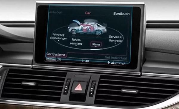 Стекло защитное Pixsel гибридный глянец на монитор Audi A6/S6/RS6 7,7“ 2015-2018