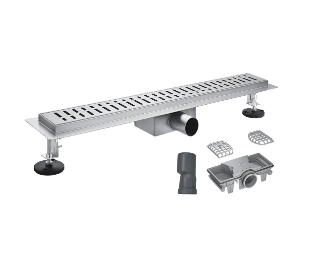 Трап для душа линейный Koer FD35-70x750 нержавеющая сталь 750x70 мм с комбинированным гидрозатвором и решеткой (KR5227)