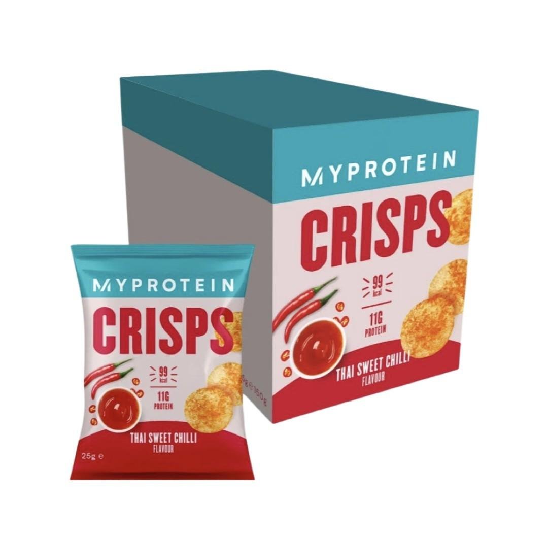 Протеиновые чипсы MyProtein Crisps Thai Sweet Chilli 25 г 6 шт.