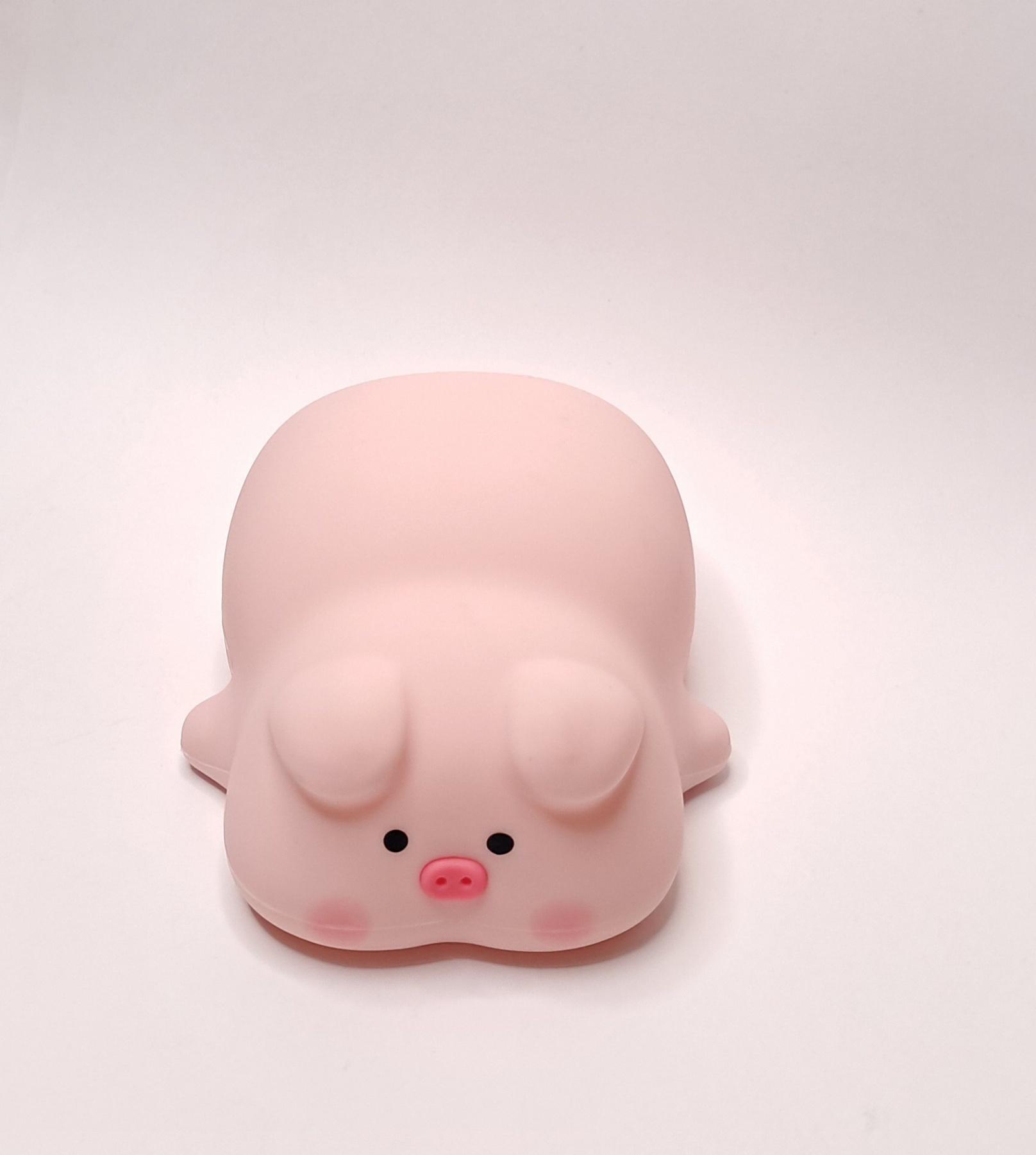 Ночник светодиодный Свинка 1200 мАч Розовый (KU-241)