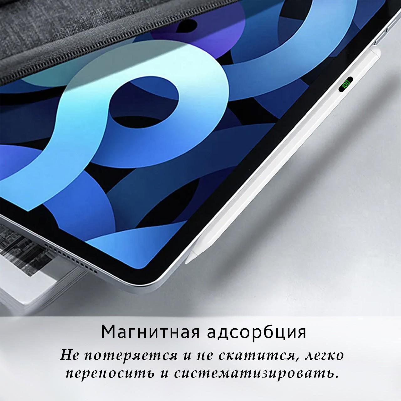 Стилус со светодиодным цифровым дисплеем для планшета/мобильного телефона iOS/Android/Windows Белый (180988) - фото 5 Стилус со светодиодным цифровым дисплеем для планшета/мобильного телефона iOS/Android/Windows Белый (180988) - фото 5