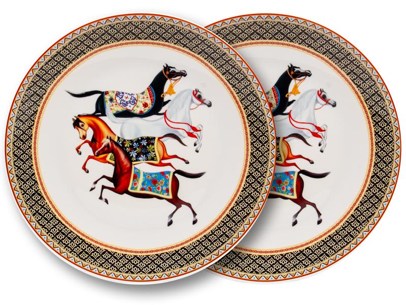 Набор из двух фарфоровых тарелок Lefard Equides 26 см Белый (924-872)