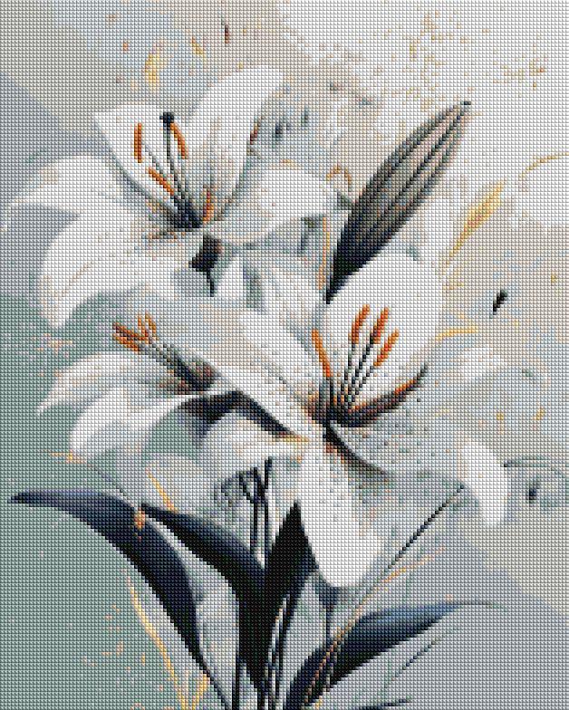 Алмазная мозаика Brushme Нежная лилия 40x50 см (DBS1258)