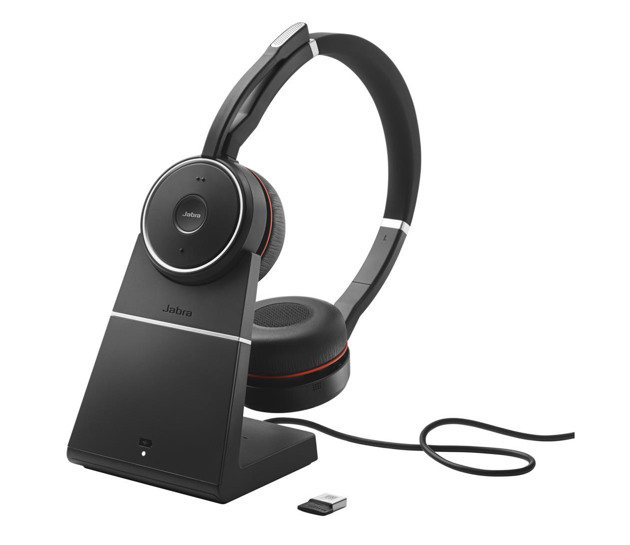 Навушники з мікрофоном Jabra Evolve 75 SE Link380a UC Stereo Stand Black (7599-848-199)