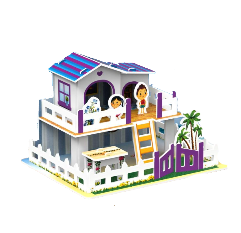 Пазл трехмерный Пляжный домик (2093629917)