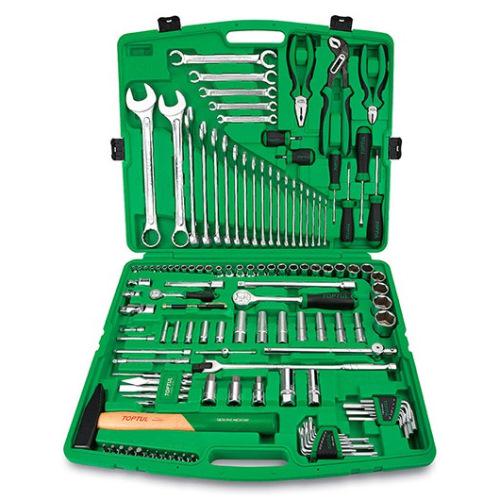 Набор инструментов Toptul профессиональный 1/4" 1/2" ключи 6-32 мм 130 ед. (GCAI130T)