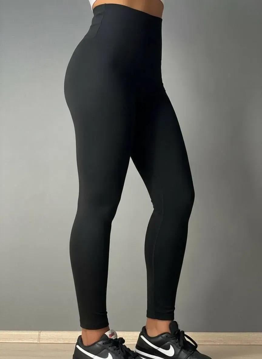 Лосини жіночі Ластівка 705-1 дайвінг з широким утягуючим поясом 3XL Чорний (4929)