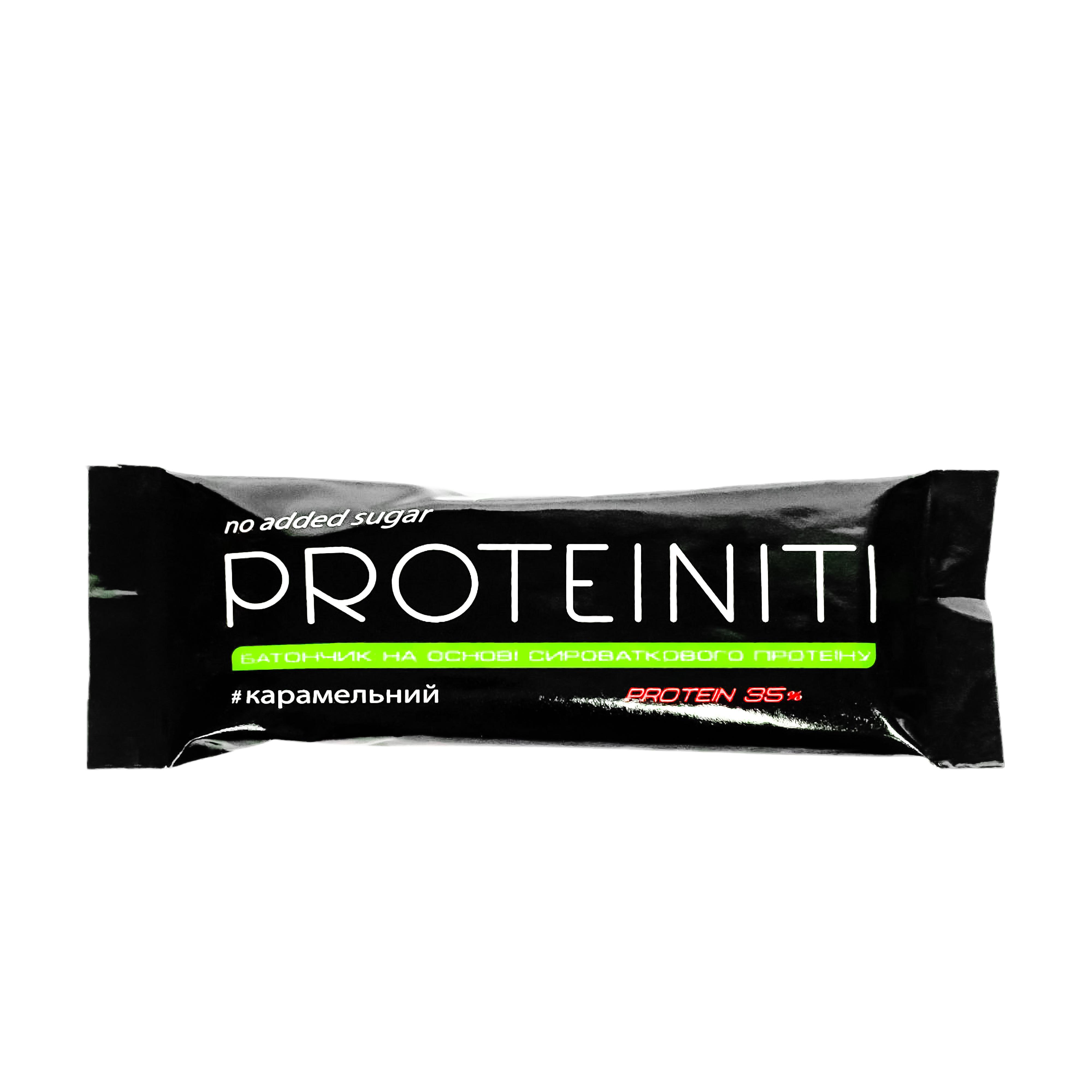 Батончик протеїновий PROTEINITI Карамельний Shugar/Gluten free 40 г х 5 шт. (6667711)