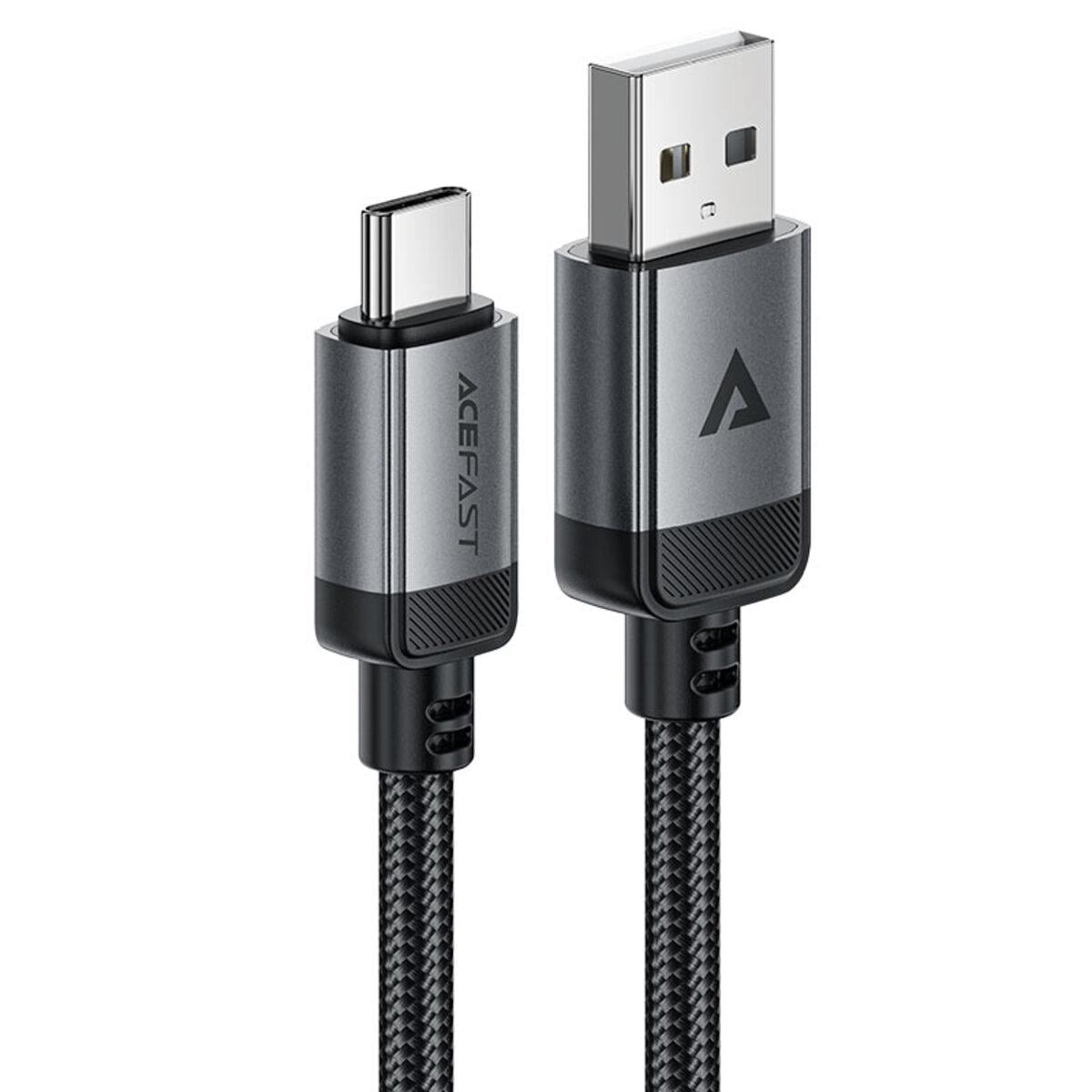 Кабель Acefast C20-04 USB-A to USB-Cс быстрой зарядкой Black (25173529)