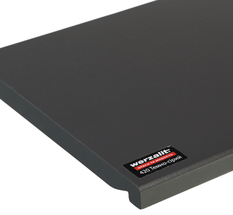 Подоконник WERZALIT Compact деревянный 300 мм Темно-серый (2726067244) Подоконник WERZALIT Compact деревянный 300 мм Темно-серый (2726067244)