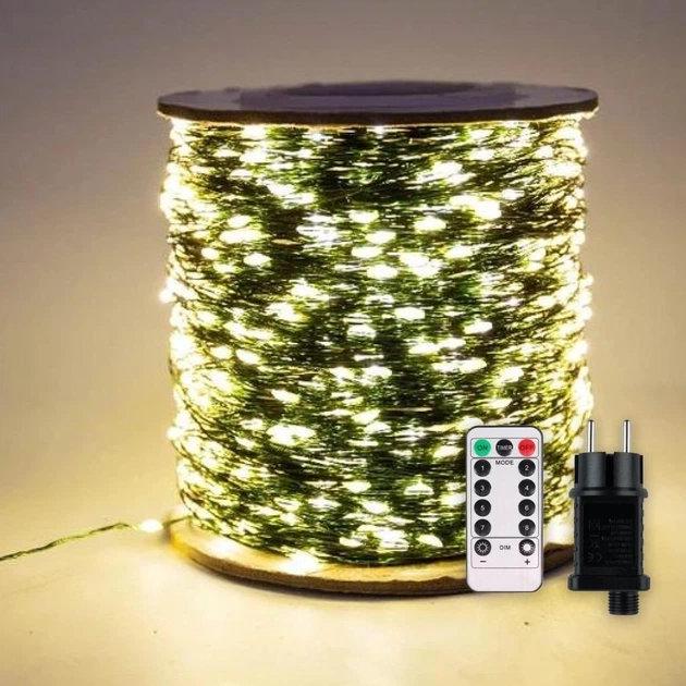 Гирлянда уличная LumiBeam Роса LED 120 м Теплый Белый (32407857)