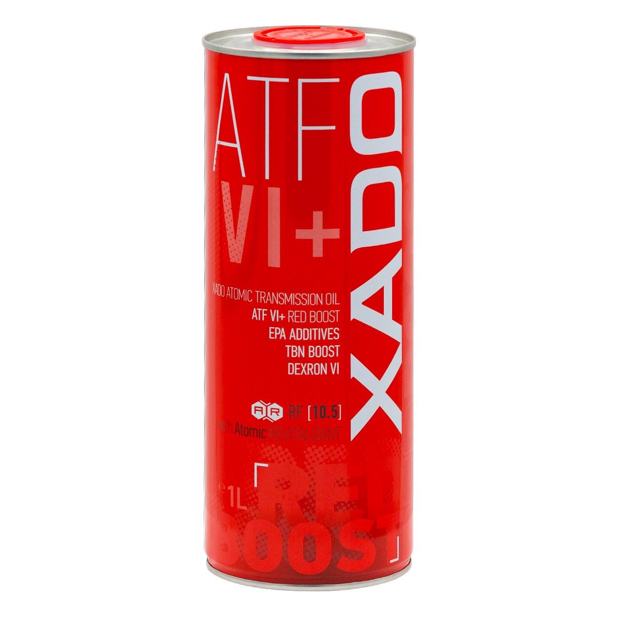 Трансмиссионное масло XADO Atomic Oil ATF VI+ RED BOOST 1 л