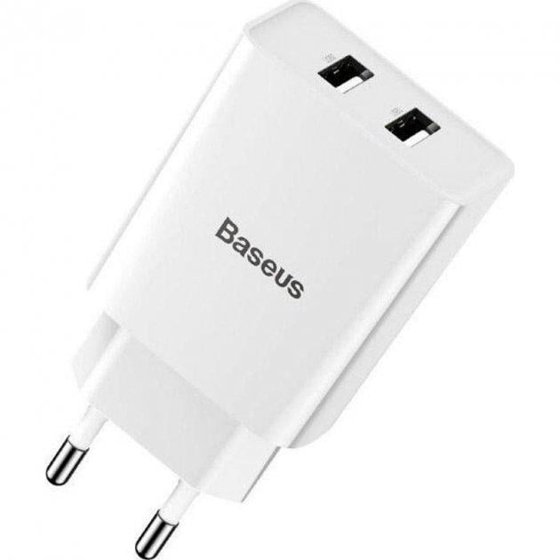 Адаптер мережевий Baseus Speed ​​Mini 2A 10,5W CCFS-R02 White (6e530aff)