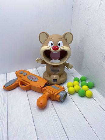 Інтерактивний повітряний тир-миша Acousto Optic Mouse з помповою - фото 5