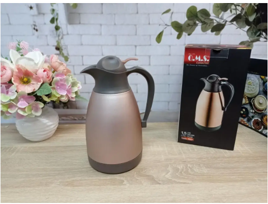 Термос-конференция для чая/для кофе OMS из нержавеющей стали 2000 мл Rosegold - фото 5