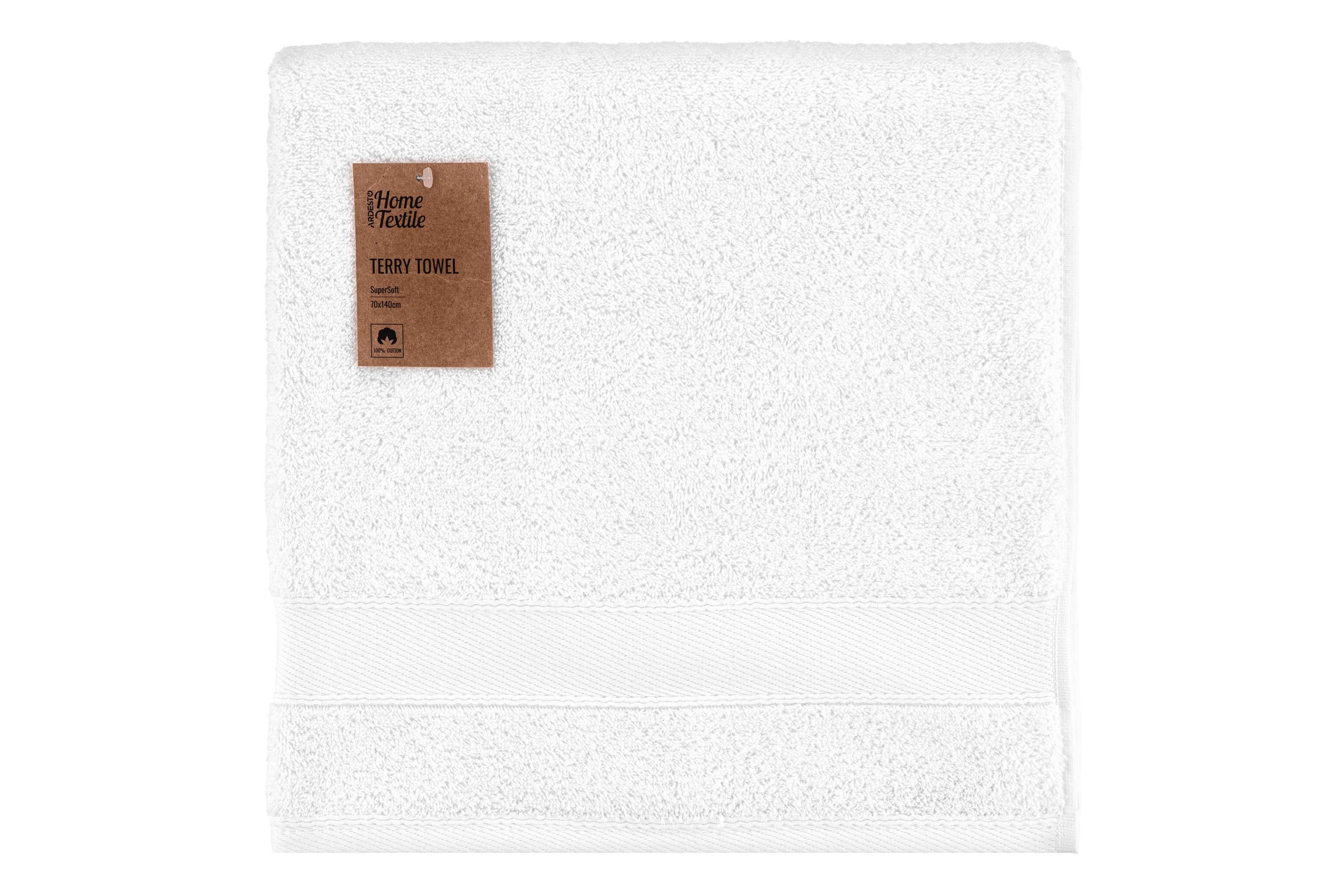 Полотенце махровое Ardesto SuperSoft 70х140 см Белый (ART2270PB)