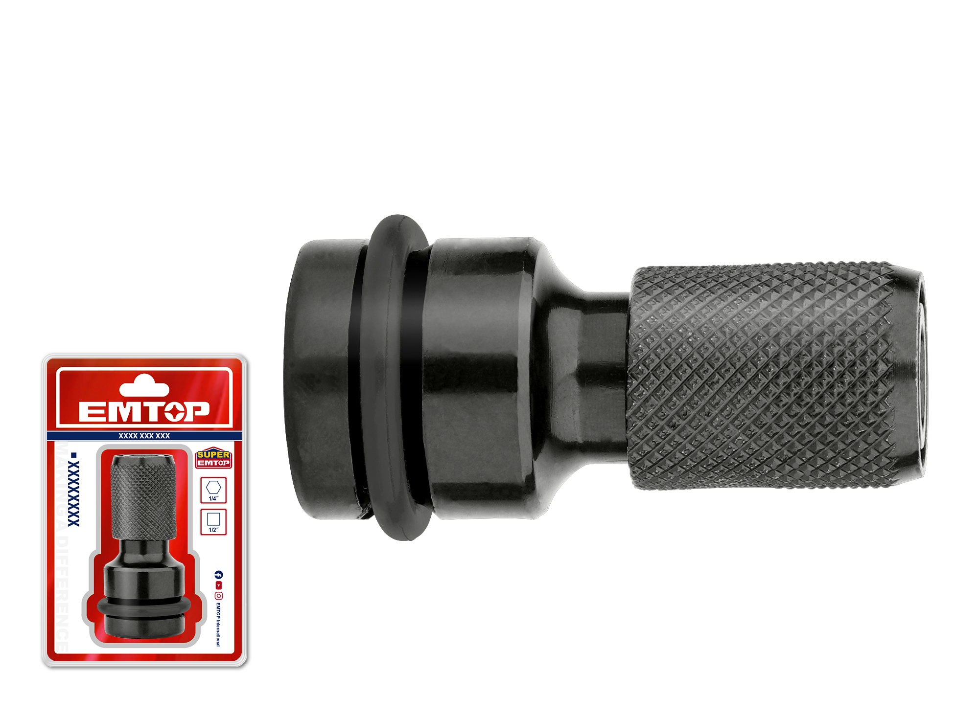 Адаптер EMTOP ESBH0501 с 1/2" на 1/4"