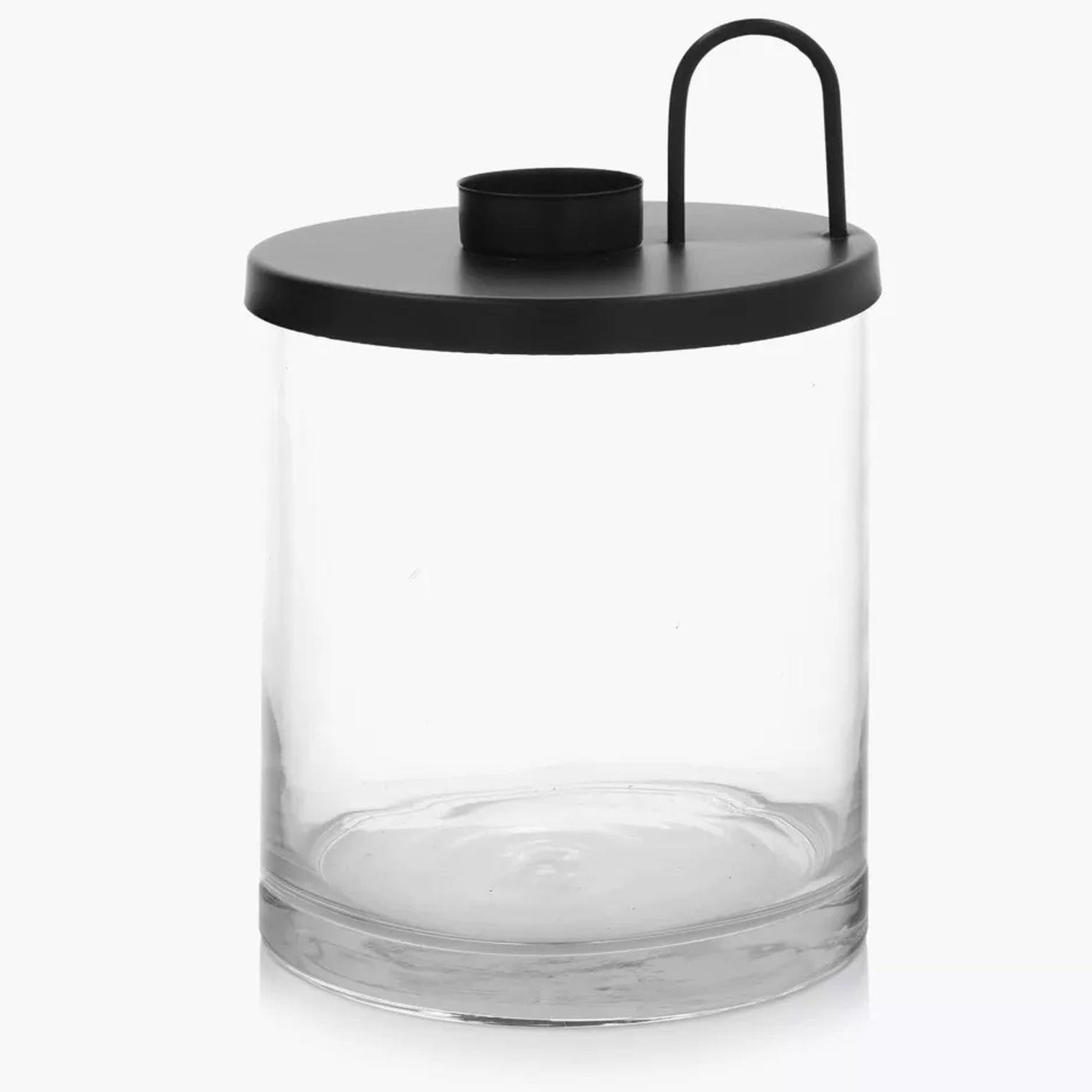 Подсвечник с контейнером DUKA KRUS 14,3x21,4 см Прозрачный (2221012)