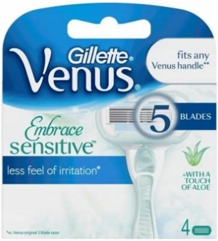Сменные картриджи Gillette Venus Extra Smooth Sensitive 4шт. (352883)