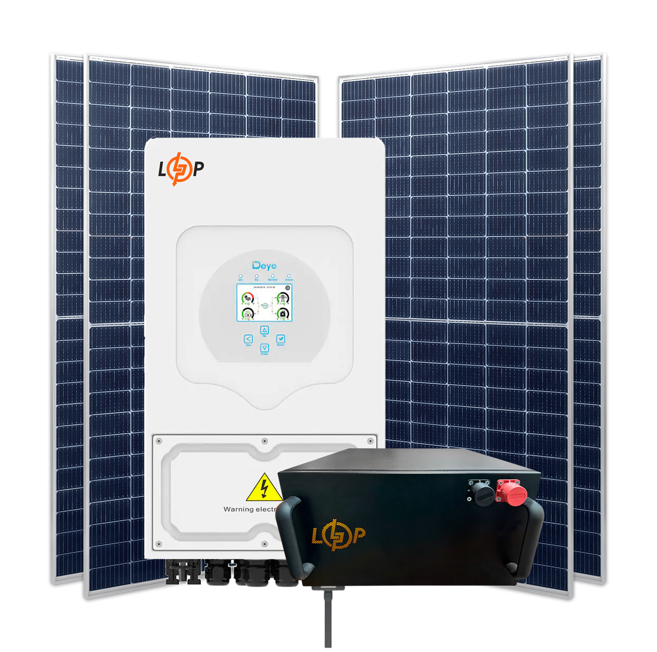 Станция гибридная 6 кВт 1ф с LiFePO4 на 11,7 кВт