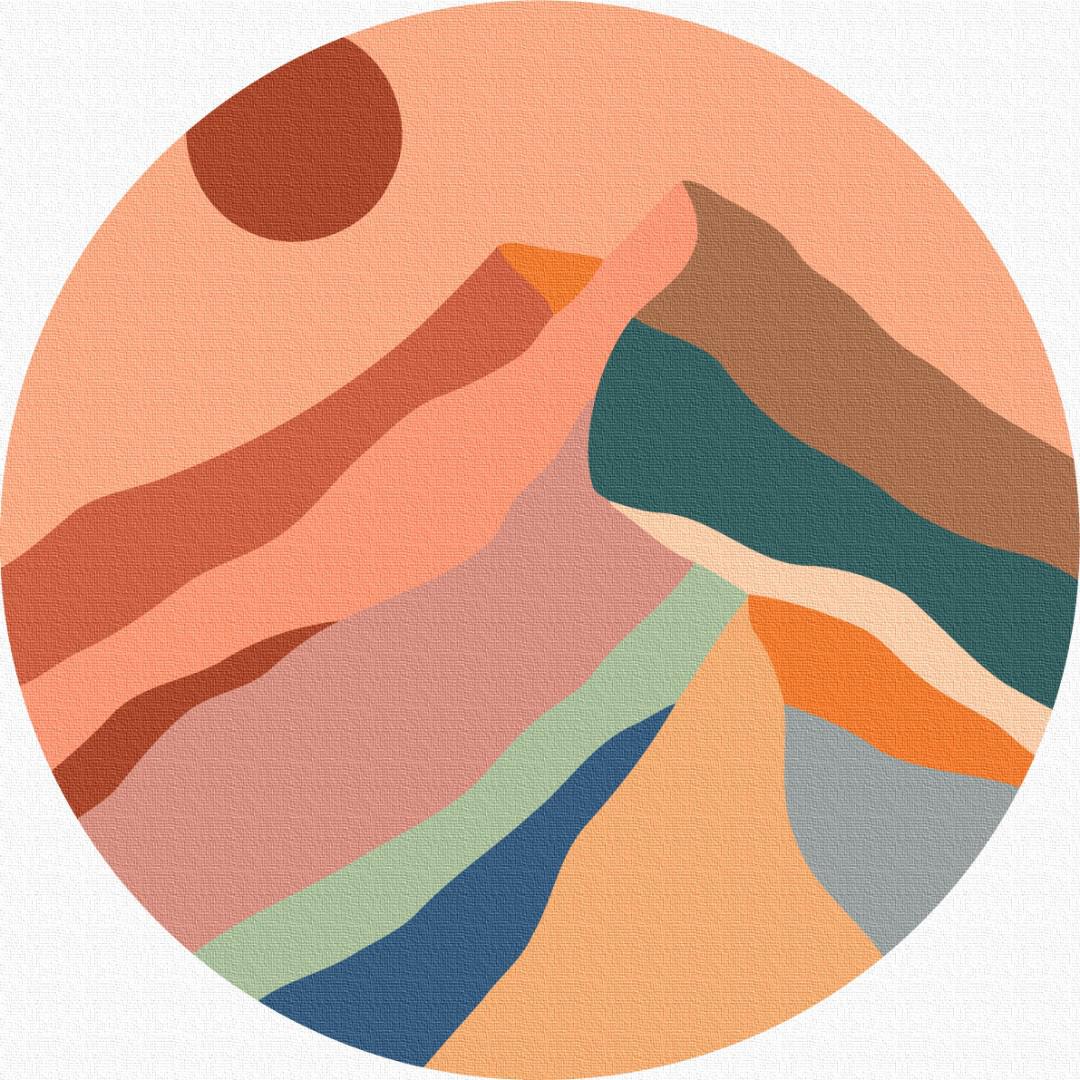 Картина за номерами Brushme Друга фаза місяця L 40x40 см (RC00010L)