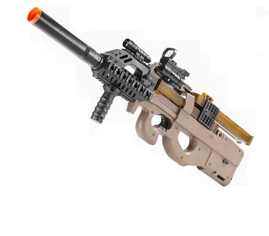 Игрушечный электрический гидрогелиевый автомат P90 на орбизах 78 см (35003299)