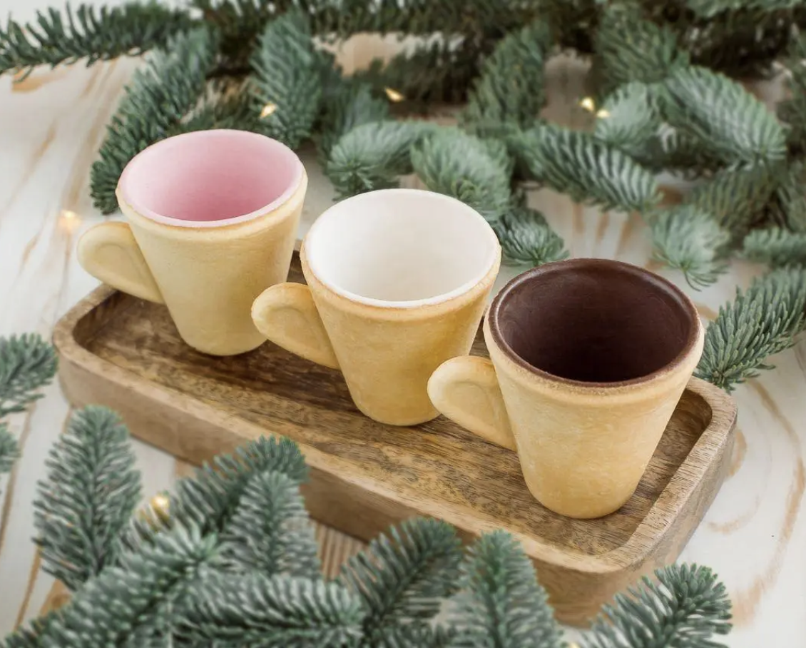 Подарочный набор 6 шт. съедобных чашек на Новый год/Рождество/Николая печенье/шоколад для горячих напитков (Е500131) - фото 2 Подарочный набор 6 шт. съедобных чашек на Новый год/Рождество/Николая печенье/шоколад для горячих напитков (Е500131) - фото 2