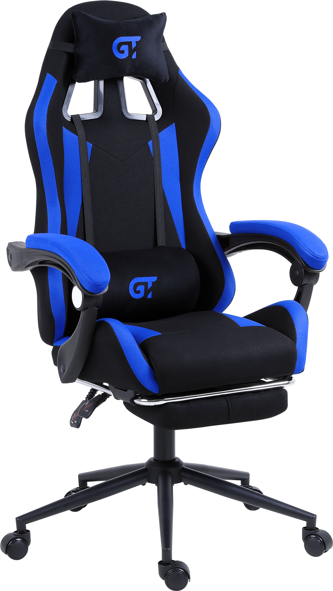 Крісло геймерське GT Racer X-2324 Black/Blue - фото 2