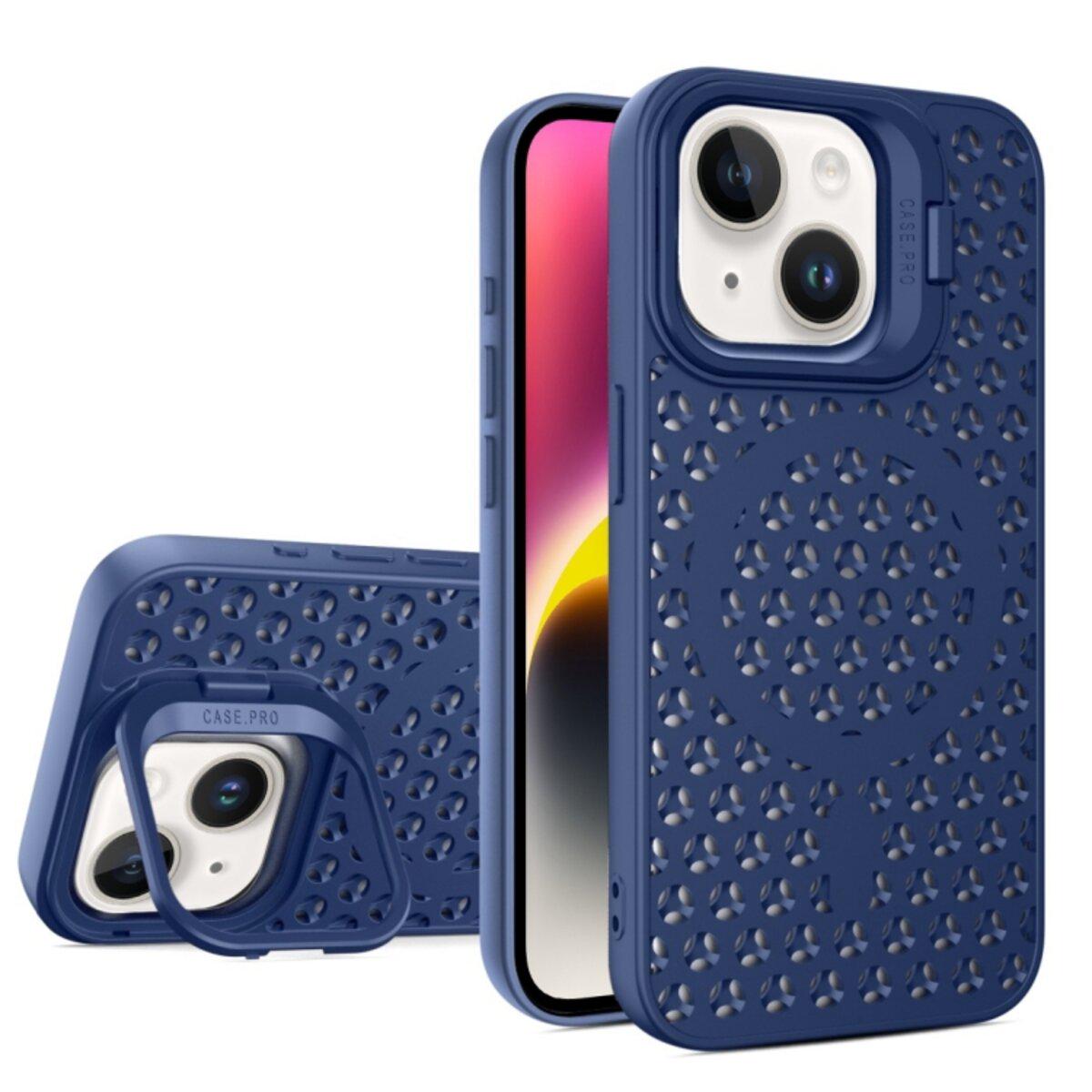 Противоударный чехол с подставкой Cosmic Grater Stand for Apple iPhone 14 Blue