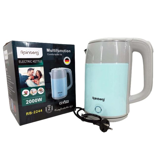 Электрочайник дисковый Rainberg RB-2244 2 л Голубой (14073989) - фото 5 Электрочайник дисковый Rainberg RB-2244 2 л Голубой (14073989) - фото 5