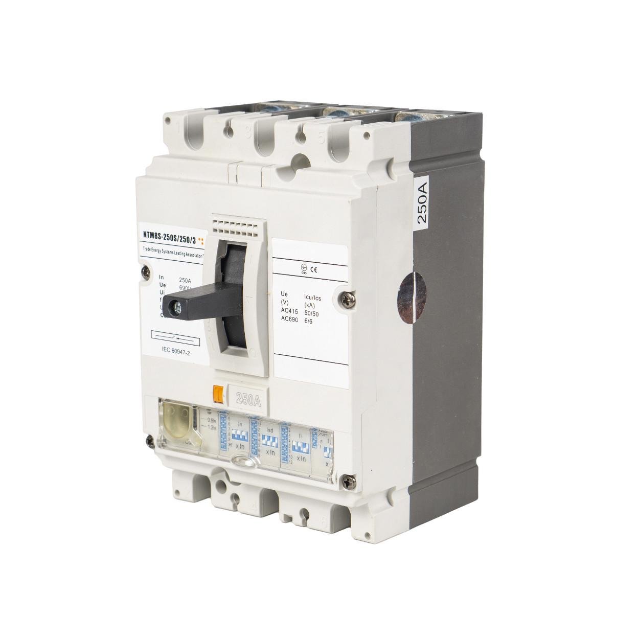 Автоматический выключатель в литом корпусе TESLA MCCB NTM8S-250S/250/3 (196) Автоматический выключатель в литом корпусе TESLA MCCB NTM8S-250S/250/3 (196)